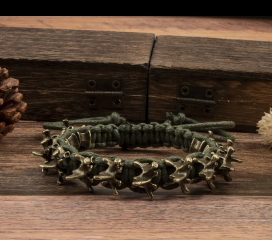 Adjustable Stainless Steel Dragon Spine Bracelet