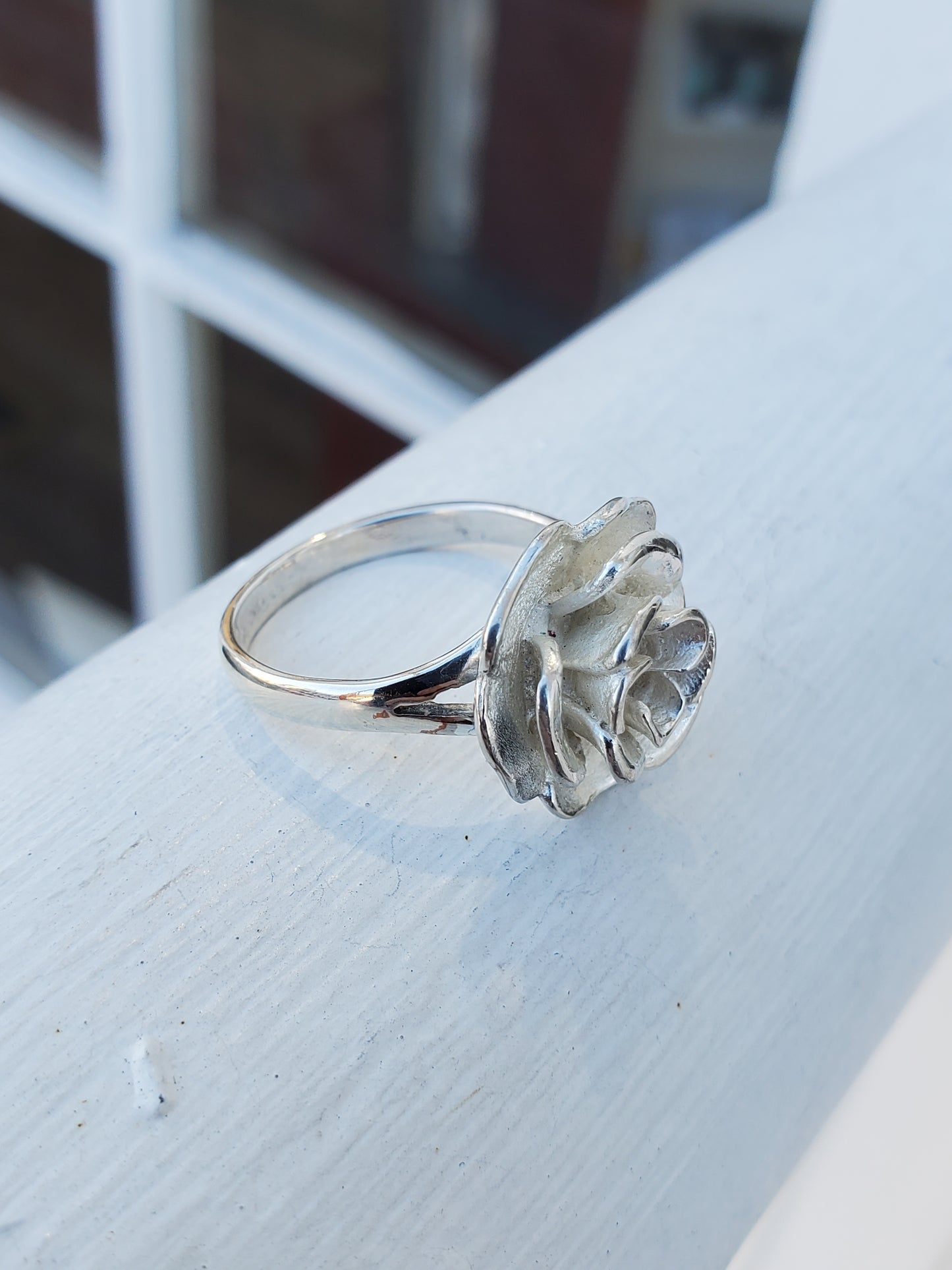 925 Sterling Silver Blooming Rose Cocktail Ring