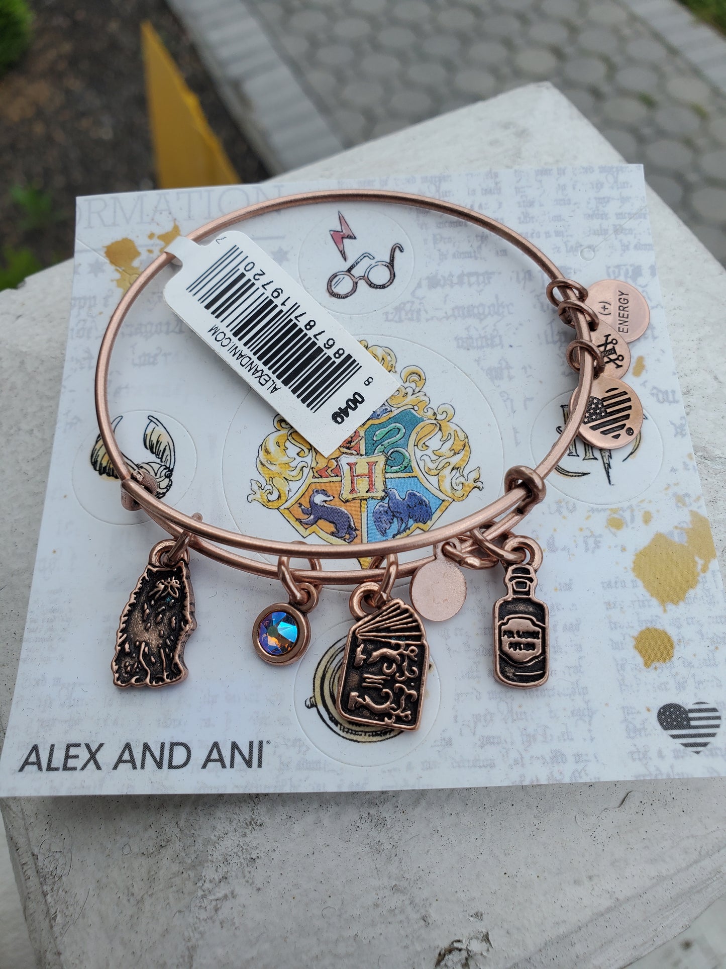 Alex and Ani Harry Potter Hermoine Character Rose Gold Bracelet NWT